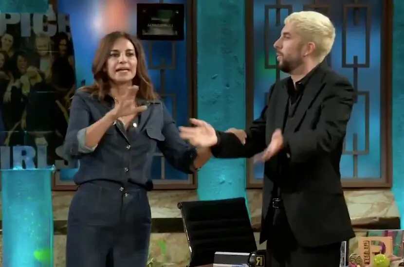 Maril&oacute; y Broncano durante la entrevista. / X