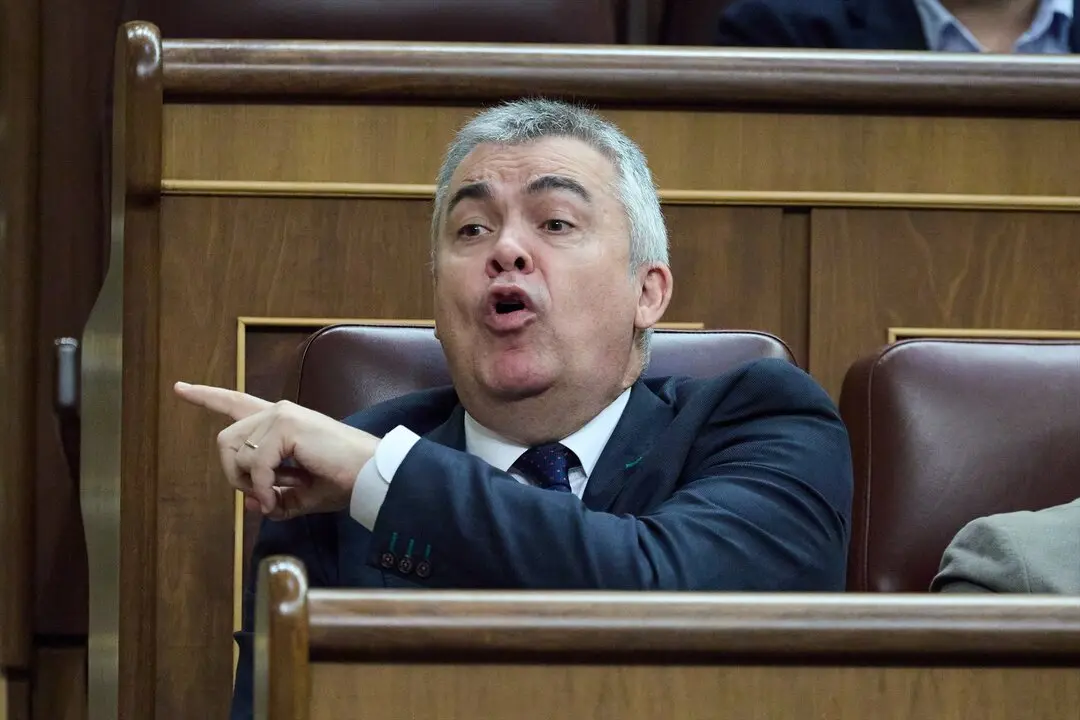 El exsecretario de Organizaci&oacute;n del PSOE, Santos Cerd&aacute;n, durante una sesi&oacute;n plenaria en el Congreso de los Diputados. / Jes&uacute;s Hell&iacute;n