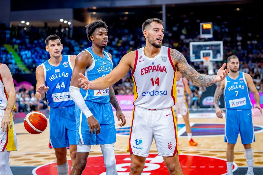 Willy durante un partid del Eurobasket. / BaloncestoESP