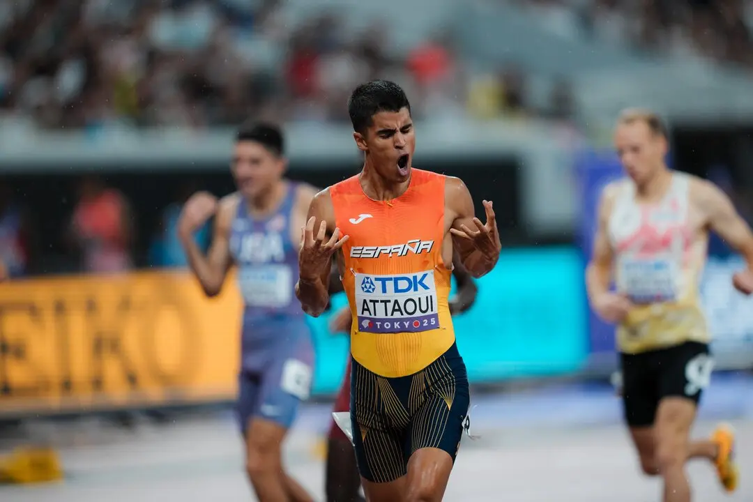 Attaoui celebra la victoria. / RFEA