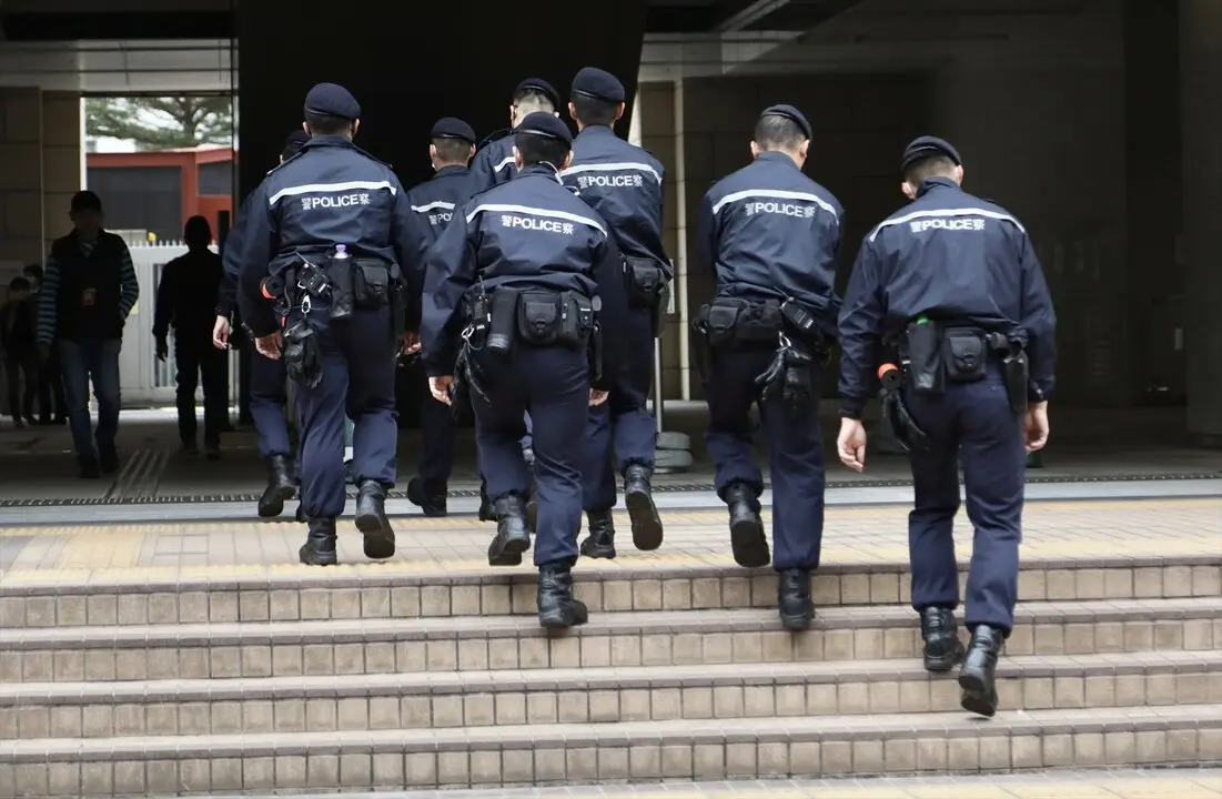 Un equipo de patrulla policial de Hong Kong. / EP