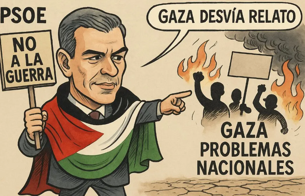 Pedro S&aacute;nchez ha encontrado su "No a la guerra" a partir de lo que est&aacute; ocurriendo en la Franja de Gaza. / A.E