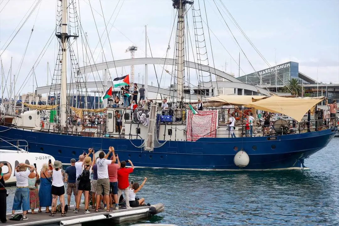 Despedida a la Global Sunat Flotilla en el Puerto de Barcelona. / Kike Rinc&oacute;n