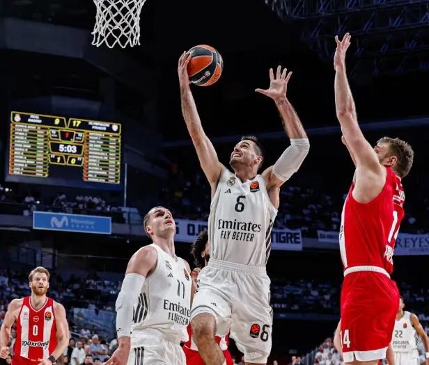 Partido entre Real Madrid y Olympiacos. / Real Madrid Basket