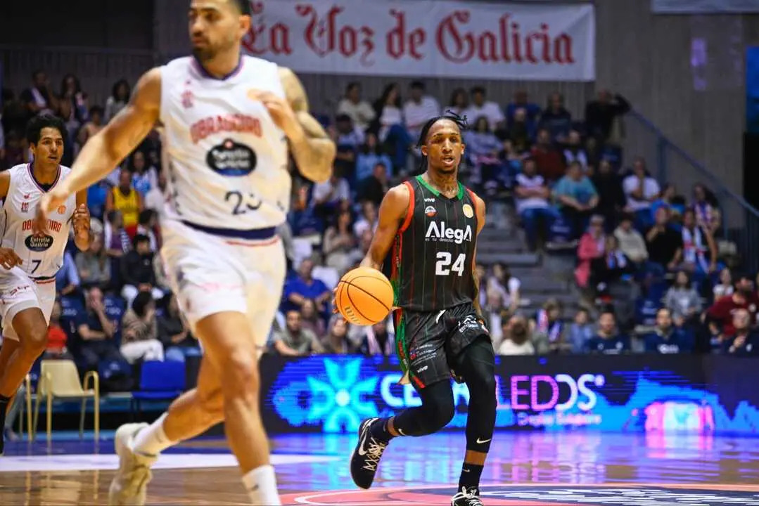 Jassel P&eacute;rez en su debut en Primera FEB. / Adri&aacute;n Baulde