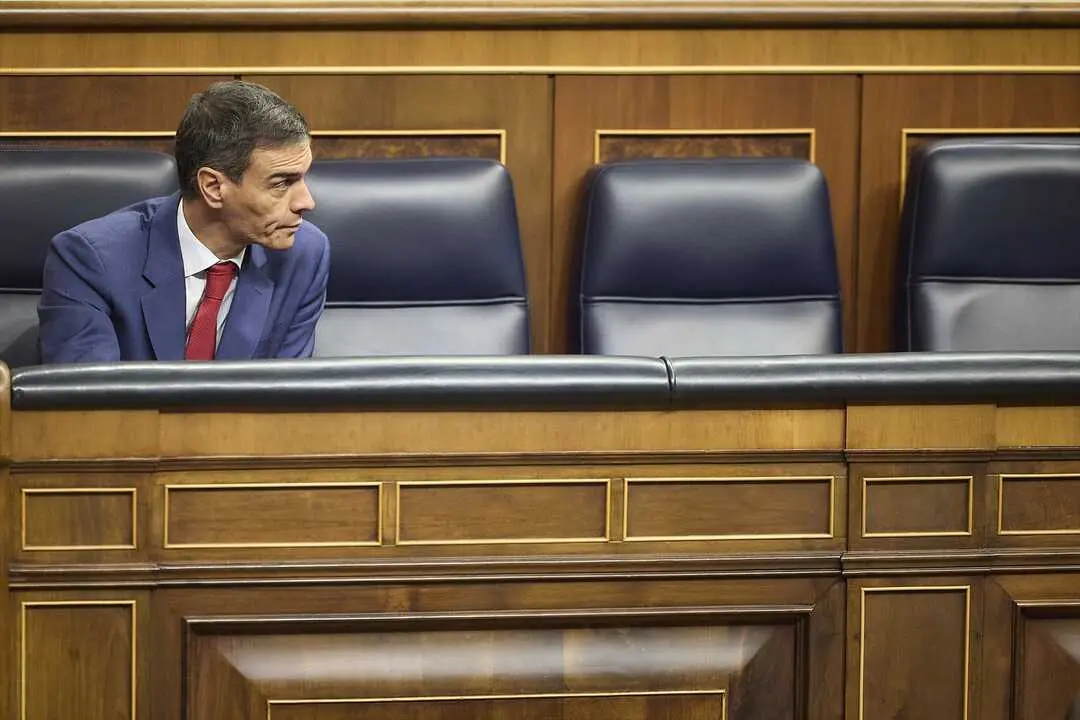 El presidente del Gobierno, Pedro S&aacute;nchez, durante una sesi&oacute;n plenaria. / Jes&uacute;s Hell&iacute;n