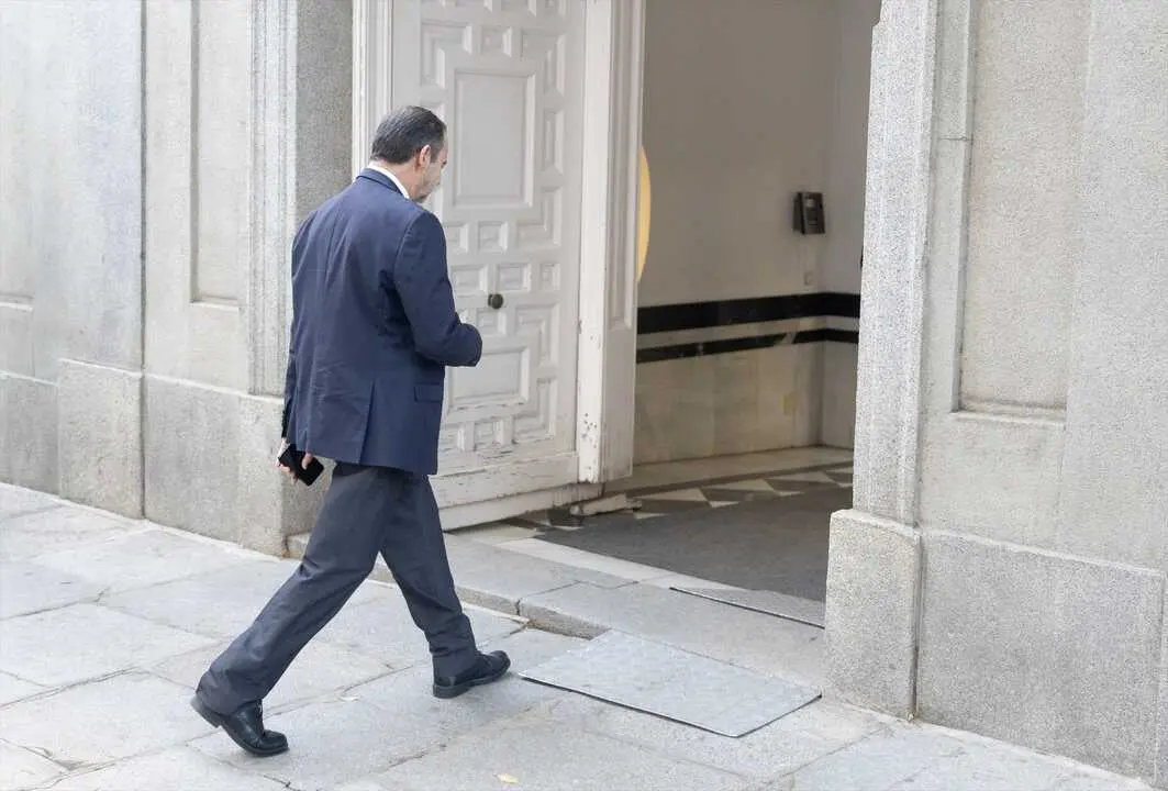 El exministro de transporte Jos&eacute; Luis &Aacute;balos llega al Tribunal Supremo para declarar como investigado. / Eduardo Parra