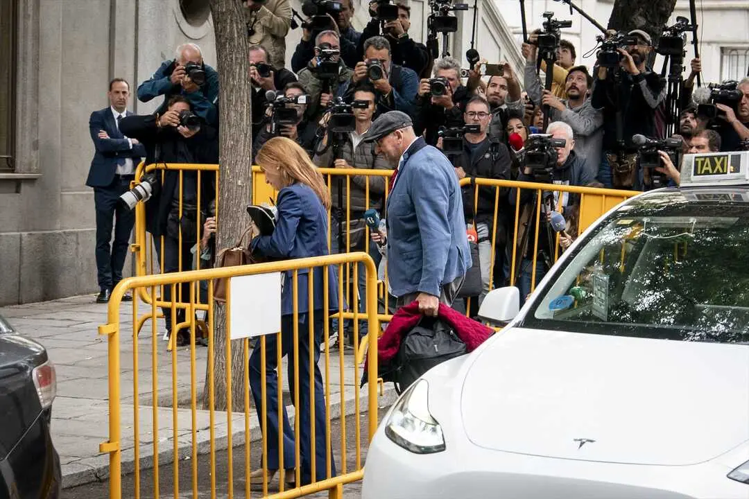 El exasesor ministerial Koldo Garc&iacute;a a su llegada al Tribunal Supremo. / A. P&eacute;rez Meca