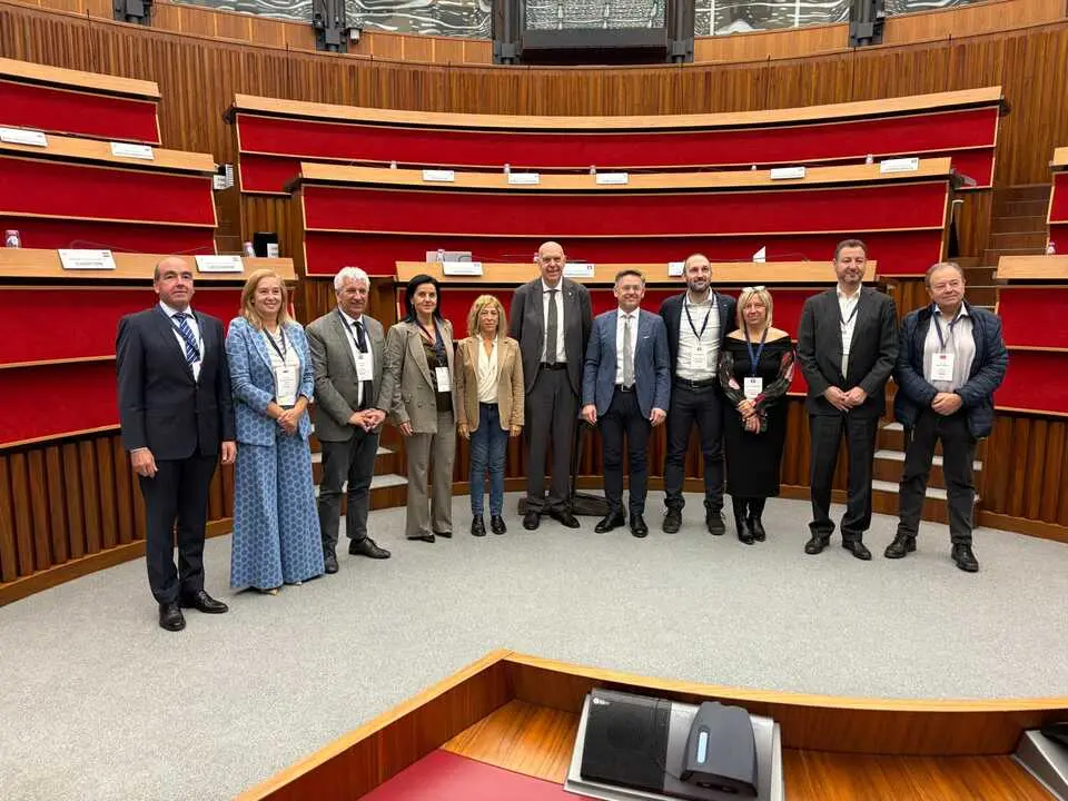 La presidenta del Parlamento de Cantabria, Mar&iacute;a Jos&eacute; Gonz&aacute;lez Revuelta, en la reuni&oacute;n del Grupo de Trabajo de la CALRE. / A.E