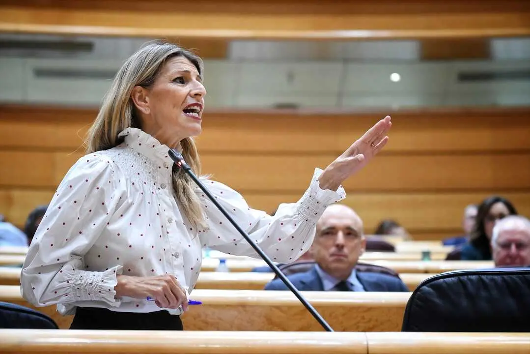 La vicepresidenta segunda y ministra de Trabajo y Econom&iacute;a Social, Yolanda D&iacute;az. / Fernando S&aacute;nchez