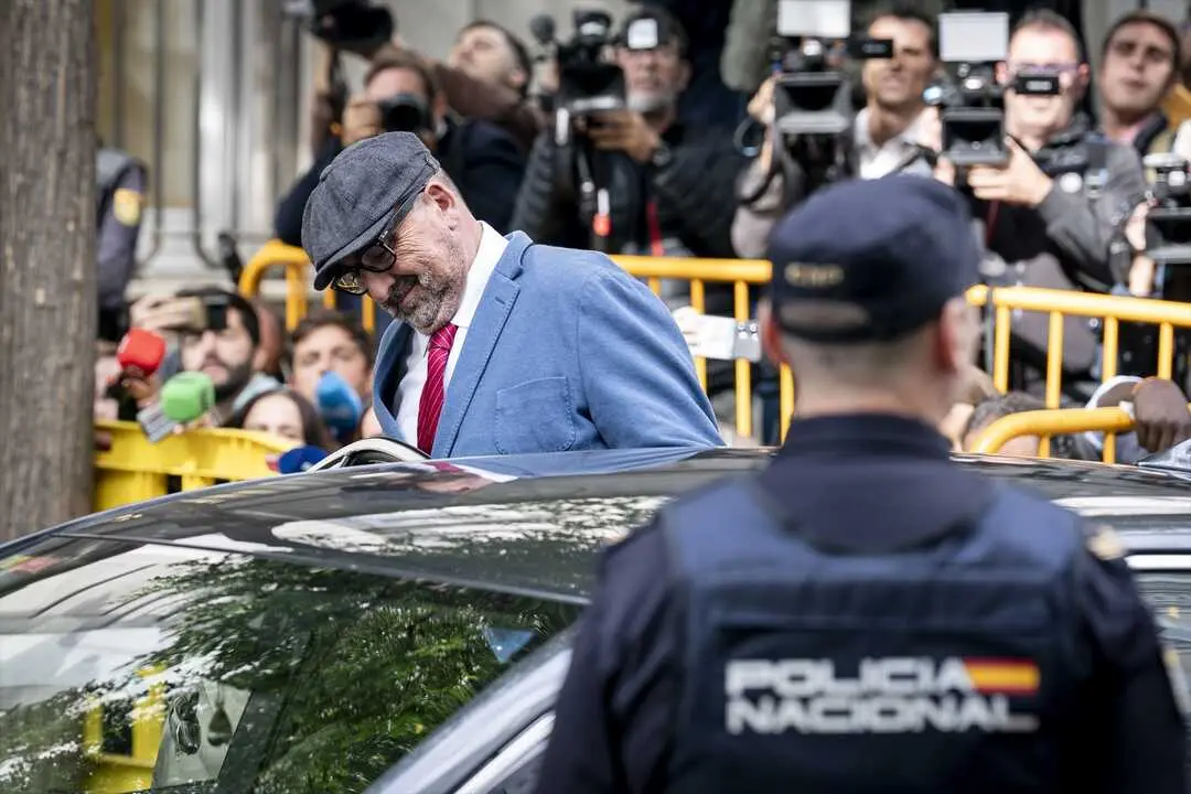 El exasesor ministerial Koldo Garc&iacute;a a su llegada al Tribunal Supremo. / A. P&eacute;rez Meca
