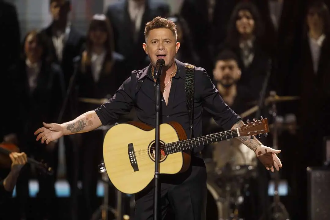 El cantante Alejandro Sanz durante una actuaci&oacute;n. EP