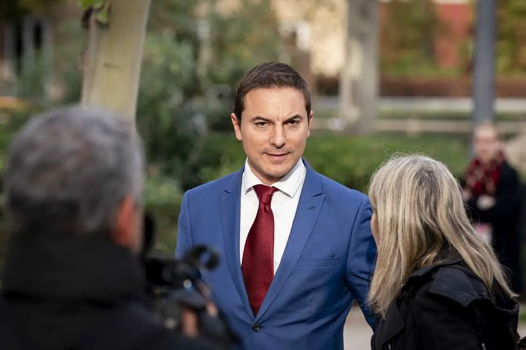 El ex Secretario General del PSOE Madrid, Juan Lobato Gandarias-S&aacute;nchez, a su llegada la segunda jornada del juicio al fiscal general del Estado. / A. P&eacute;rez Meca