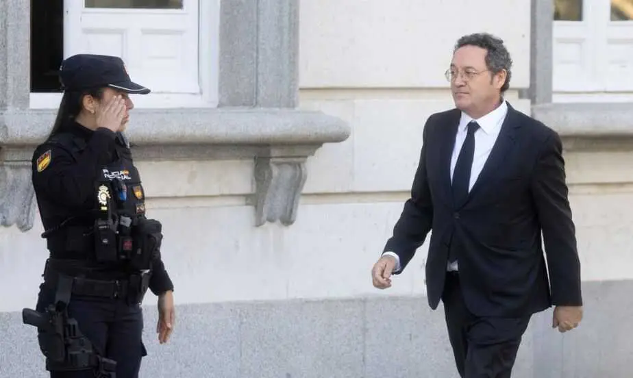 El fiscal general del Estado, &Aacute;lvaro Garc&iacute;a Ortiz, durante la primera jornada del juicio. / Eduardo Parra