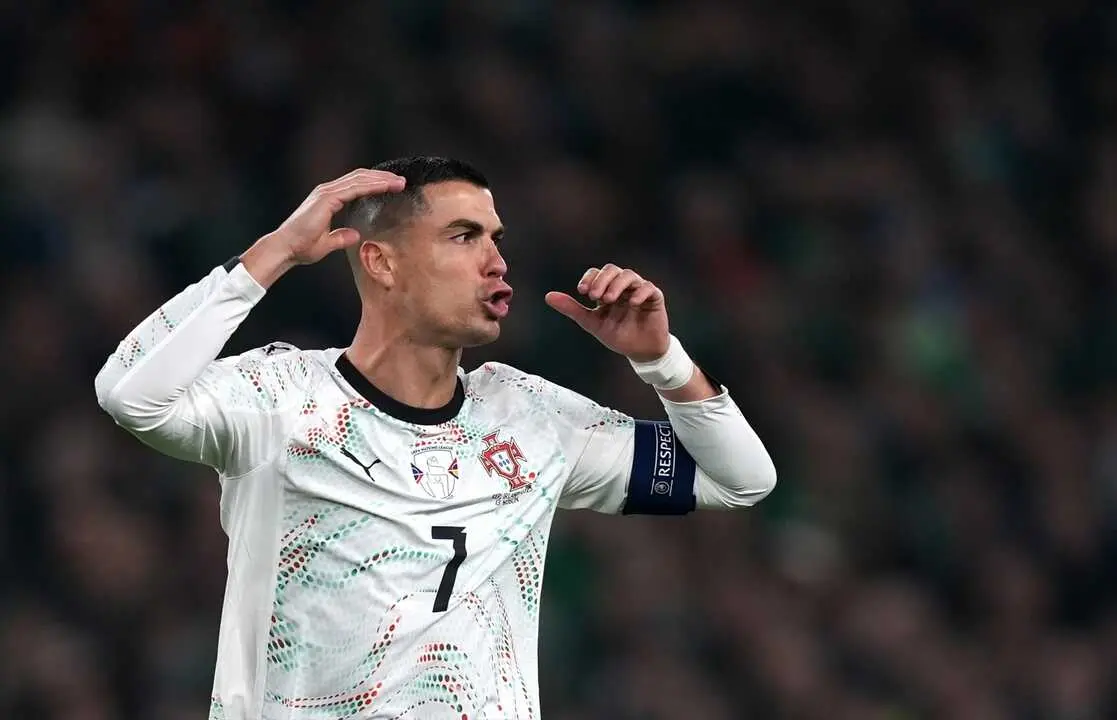 Cristiano Ronaldo durante el partido con Portugal. / EP