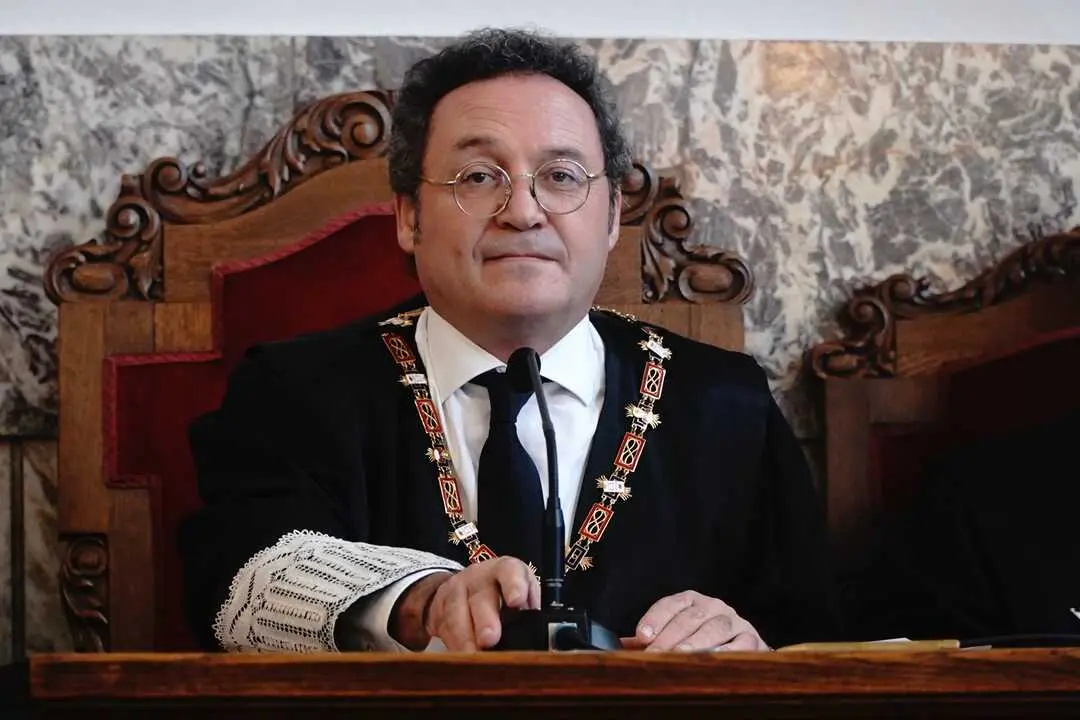 El fiscal general del Estado, &Aacute;lvaro Garc&iacute;a Ortiz, preside la toma de posesi&oacute;n de Carmen Eir&oacute; como nueva Fiscal Superior de Galicia, a 17 de noviembre de 2025. / ARCHIVO / EP