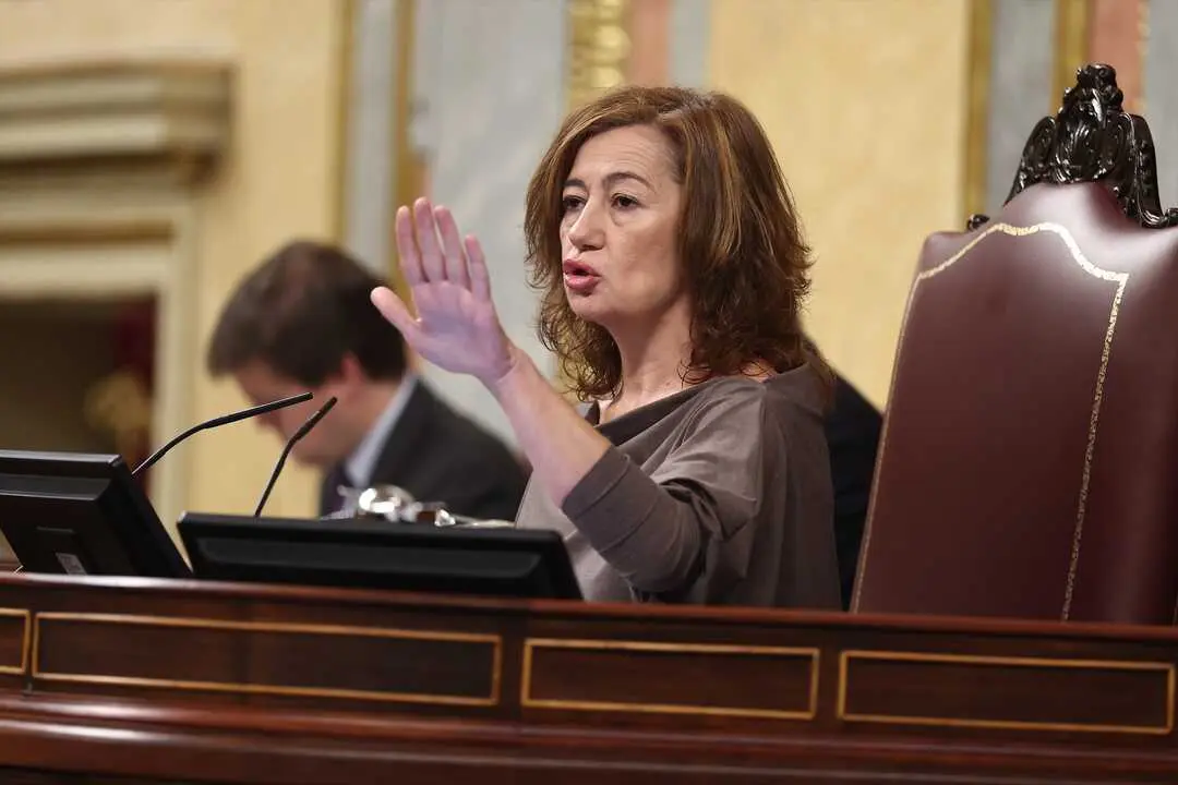 La presidenta del Congreso, Francina Armengol, durante una sesi&oacute;n de control al Gobierno, en el Congreso de los Diputados, a 12 de noviembre de 2025, en Madrid (Espa&ntilde;a).  Eduardo Parra / Europa Press