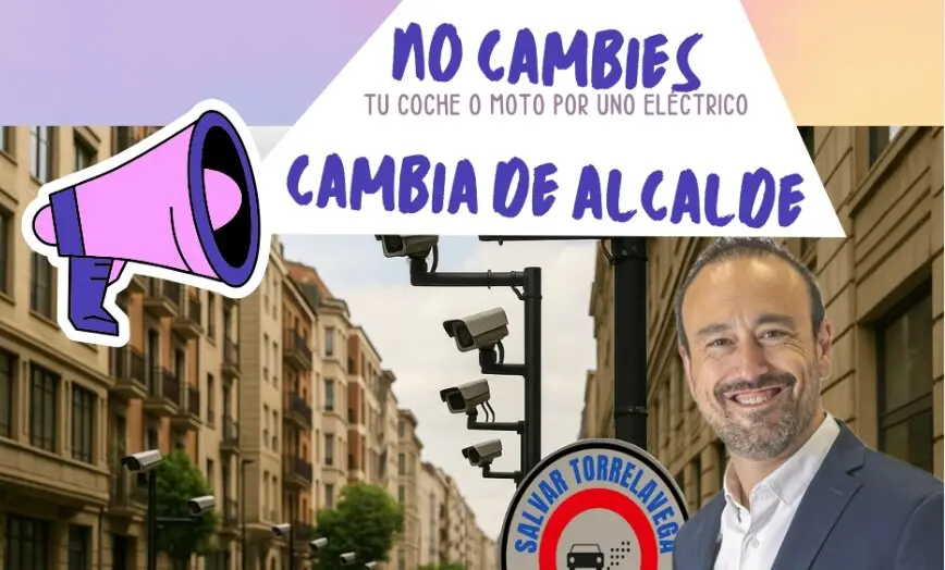 Imagen creada por la plataforma Salvar Torrelavega donde se ve al alcalde Javier L&oacute;pez.