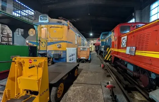 Vista del interior del Museo c&aacute;ntabro del Ferrocarril. / M.C.F.