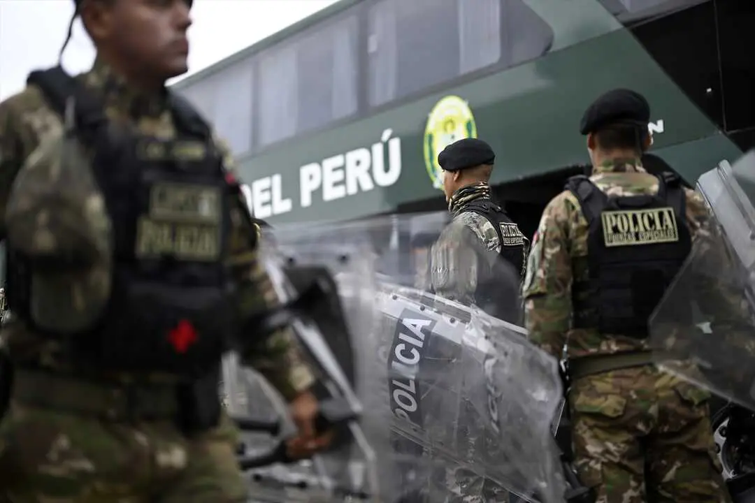 Varios miembros de la Polic&iacute;a de Per&uacute;. / EP