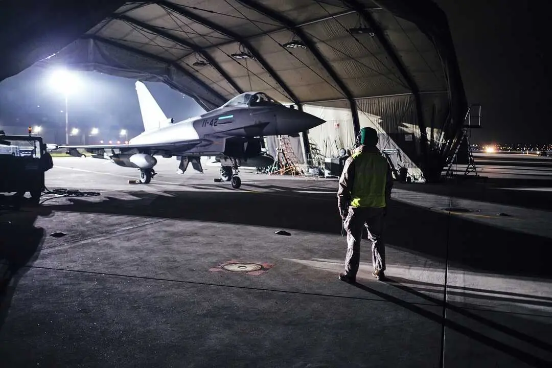 Un caza Eurofighter. / JOSE FIGUEREDO LOPEZ