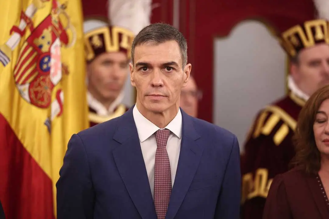 El presidente del Gobierno, Pedro S&aacute;nchez, durante el acto institucional por el D&iacute;a de la Constituci&oacute;n. / Eduardo Parra