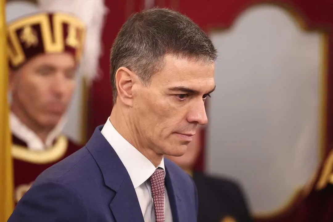 El presidente del Gobierno, Pedro S&aacute;nchez, durante el acto institucional por el D&iacute;a de la Constituci&oacute;n. / Eduardo Parra