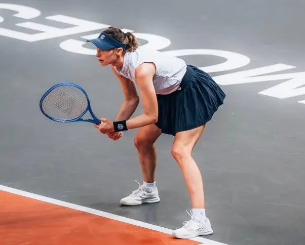 Cristina Bucsa durante el &uacute;ltimo partido. / Open BLS de Limoges