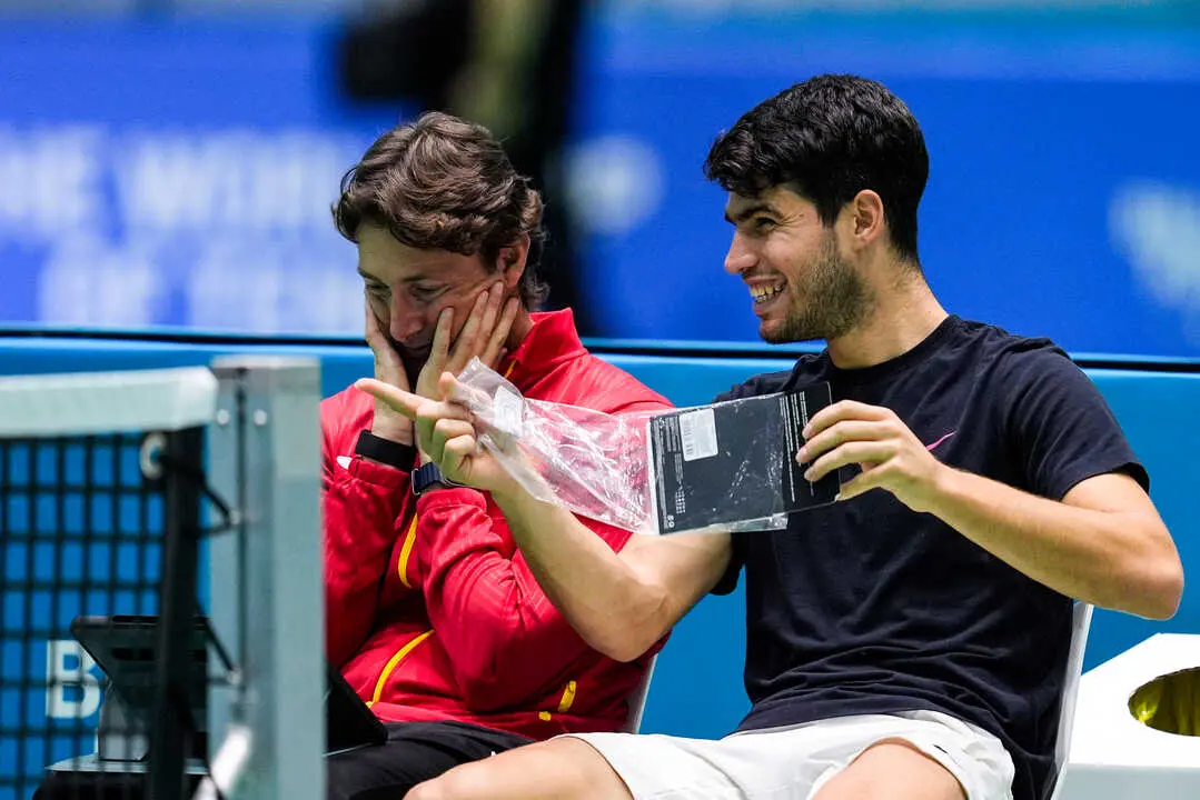 Carlos Alcaraz y Juan Carlos Ferrero. / EP