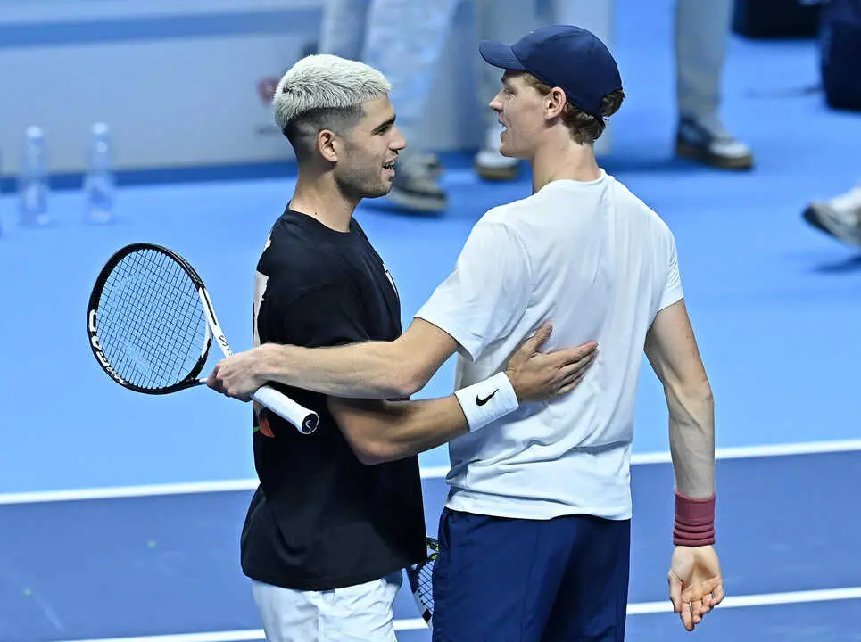 Carlos Alcaraz y Jannik Sinner, Finales ATP en Tur&iacute;n. / ARCHIVO / EP
