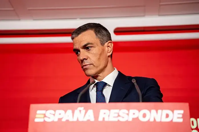Pedro S&aacute;nchez en la sede de Ferraz | Gabriel Luengas / Europa Press