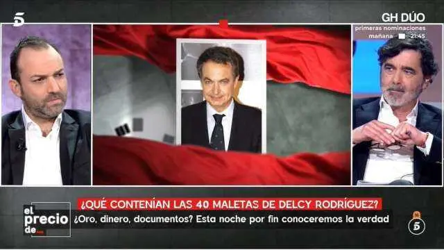 V&iacute;ctor &Aacute;balos, hijo del exministro Jos&eacute; Luis &Aacute;balos, comparece en televisi&oacute;n para contar su versi&oacute;n sobre el esc&aacute;ndalo de las 40 maletas de Delcy Rodr&iacute;guez.