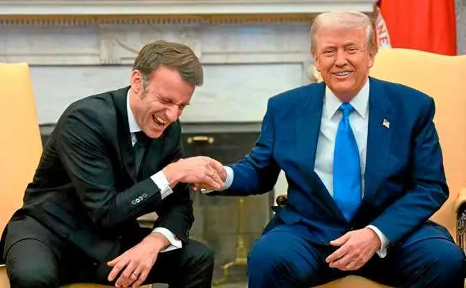 Donald Trump, presidente de Estados Unidos, comenz&oacute; su visita de 48 horas a Par&iacute;s, este s&aacute;bado, reuni&eacute;ndose con su anfitri&oacute;n Emmanuel Macron, presidente de Francia, un antiguo amigo que reprendi&oacute; en Twitter a los pocos minutos de aterrizar en la capital francesa.