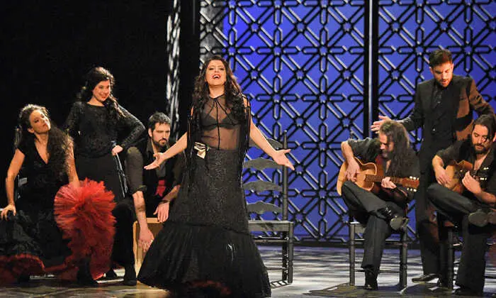 La soprano Varduhi Abrahamyan, durante el ensayo de la &oacute;pera &lsquo;Carmen&rsquo;. / x