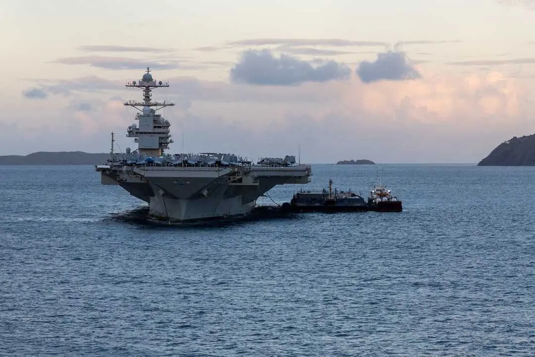 Estados Unidos ha ordenado el traslado del portaaviones USS Gerald R. Ford. / EP