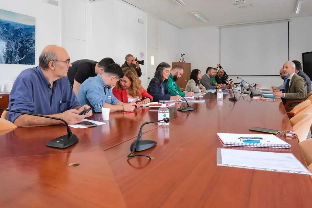 El consejero de Educaci&oacute;n, Formaci&oacute;n Profesional y Universidades, Sergio Silva, preside la Mesa de Di&aacute;logo con la Junta de Personal Docente. / A.E