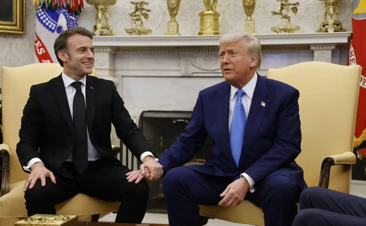 Emmanuel Macron y Donald Trump.