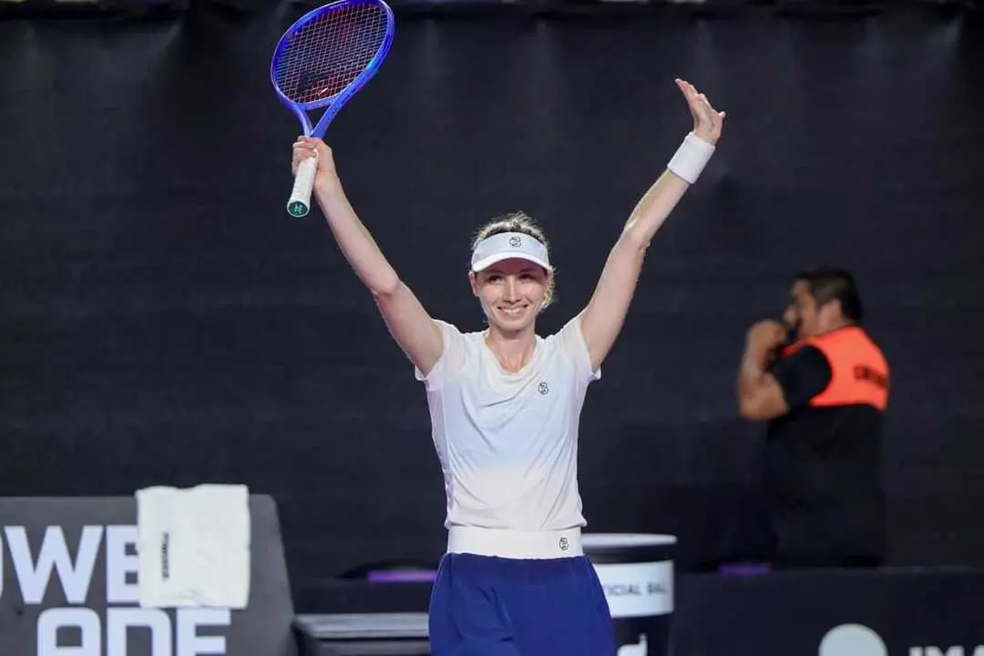 La tenista c&aacute;ntabra, Cristina Bucsa en el torneo de M&eacute;rida. / PRENSA CRISTINA BUCSA