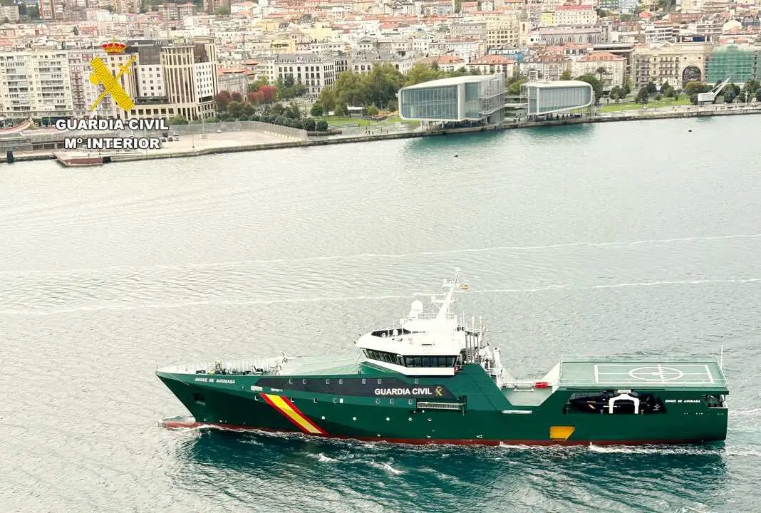El buque oce&aacute;nico de la Guardia Civil 'Duque de Ahumada'. / GC