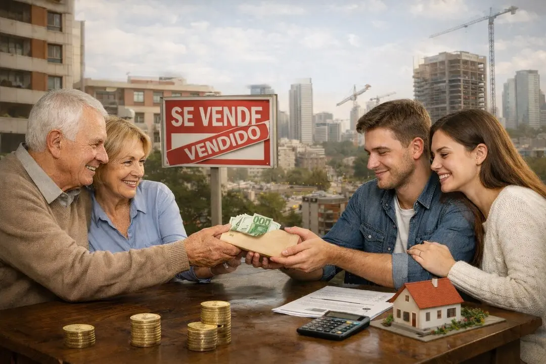 Ante el fuerte encarecimiento de los pisos y la dificultad para ahorrar, cada vez m&aacute;s j&oacute;venes dependen de donaciones de padres y abuelos para poder comprar una casa. / I.A