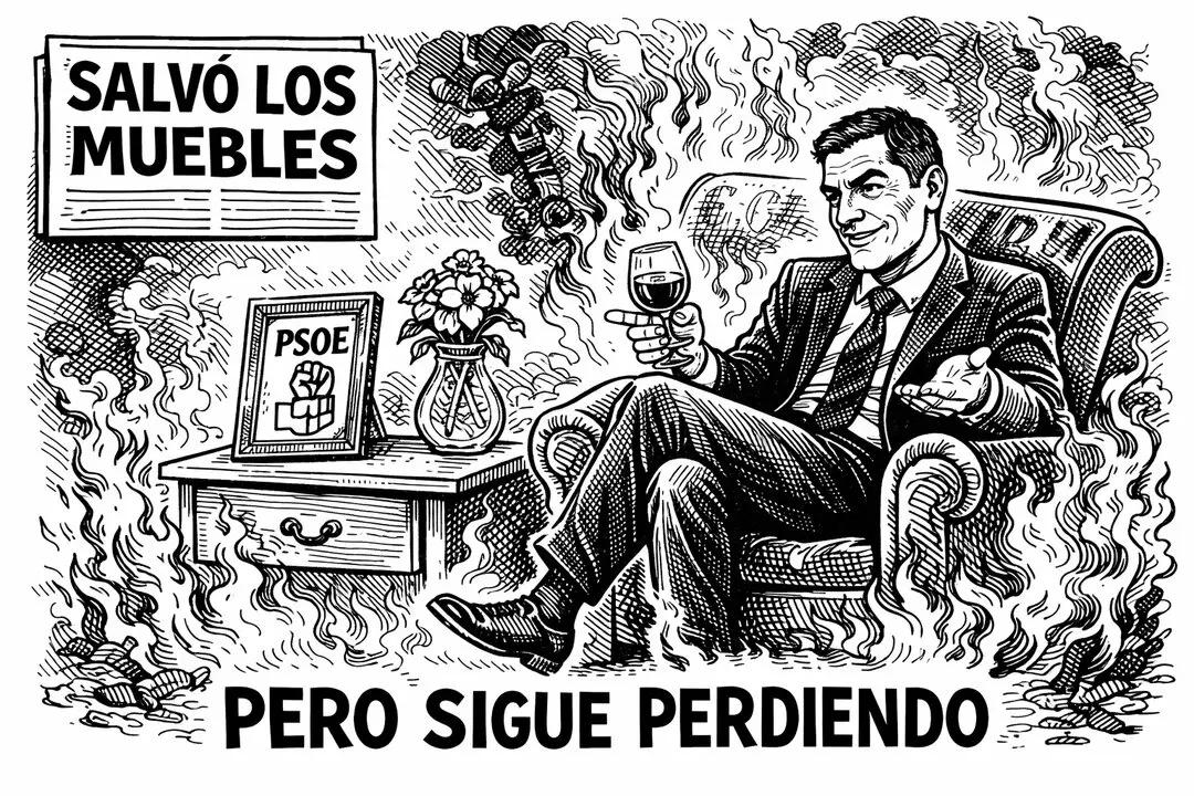 El sanchismo, salvo los muebles pero sigue perdiendo.