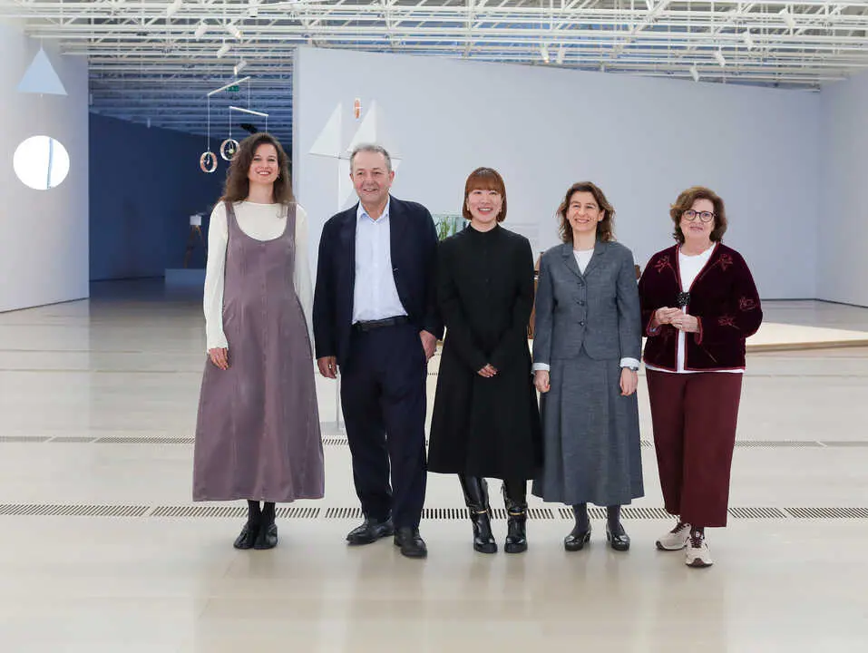 Presentaci&oacute;n de la exposici&oacute;n 'Entrelazamientos' de Yuko Mohri en el Centro Bot&iacute;n. / BELEN DE BENITO