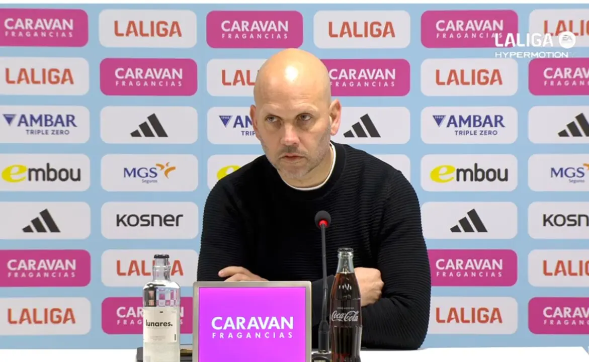Jos&eacute; Alberto, durante su comparecencia tras la derrota en Zaragoza, donde reconoci&oacute; que el Racing estuvo &ldquo;muy lejos de su nivel&rdquo;.