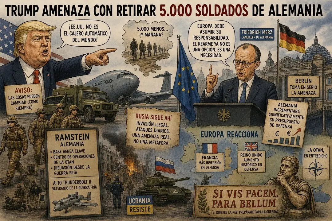 Cuando el paraguas se retira, Europa empieza a mirar al cielo&hellip; y a armarse.
