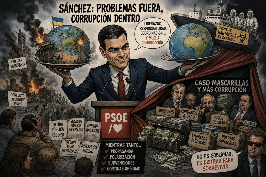 Mientras mira al mundo, intenta que nadie mire detr&aacute;s del tel&oacute;n.