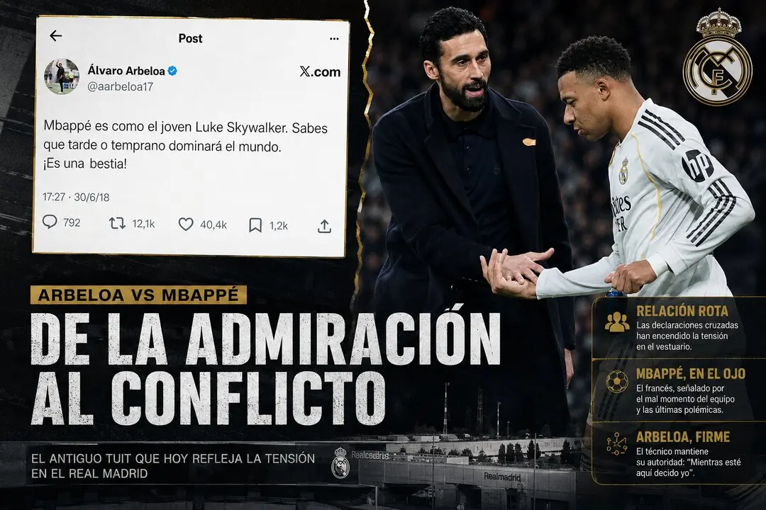 Arbeloa Vs Mbapp&eacute;: De la admiraci&oacute;n al conflicto