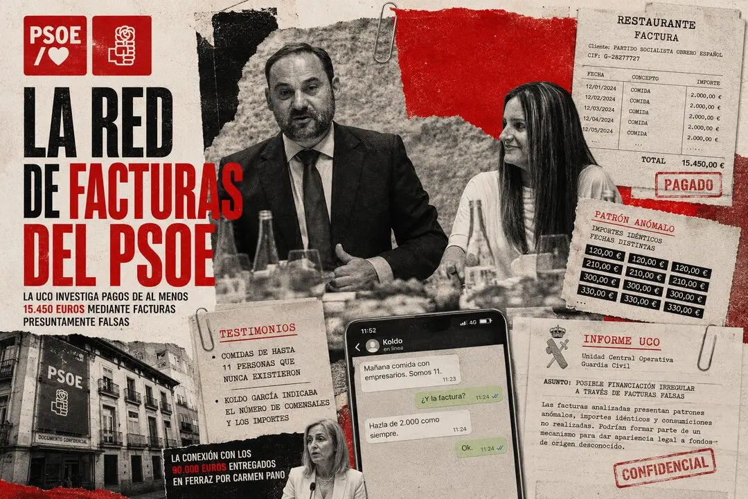 La investigaci&oacute;n del PSOE y las facturas falsas.