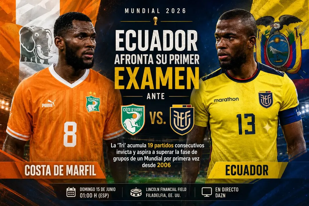 Ecuador afronta su primer examen ante Costa de Marfil