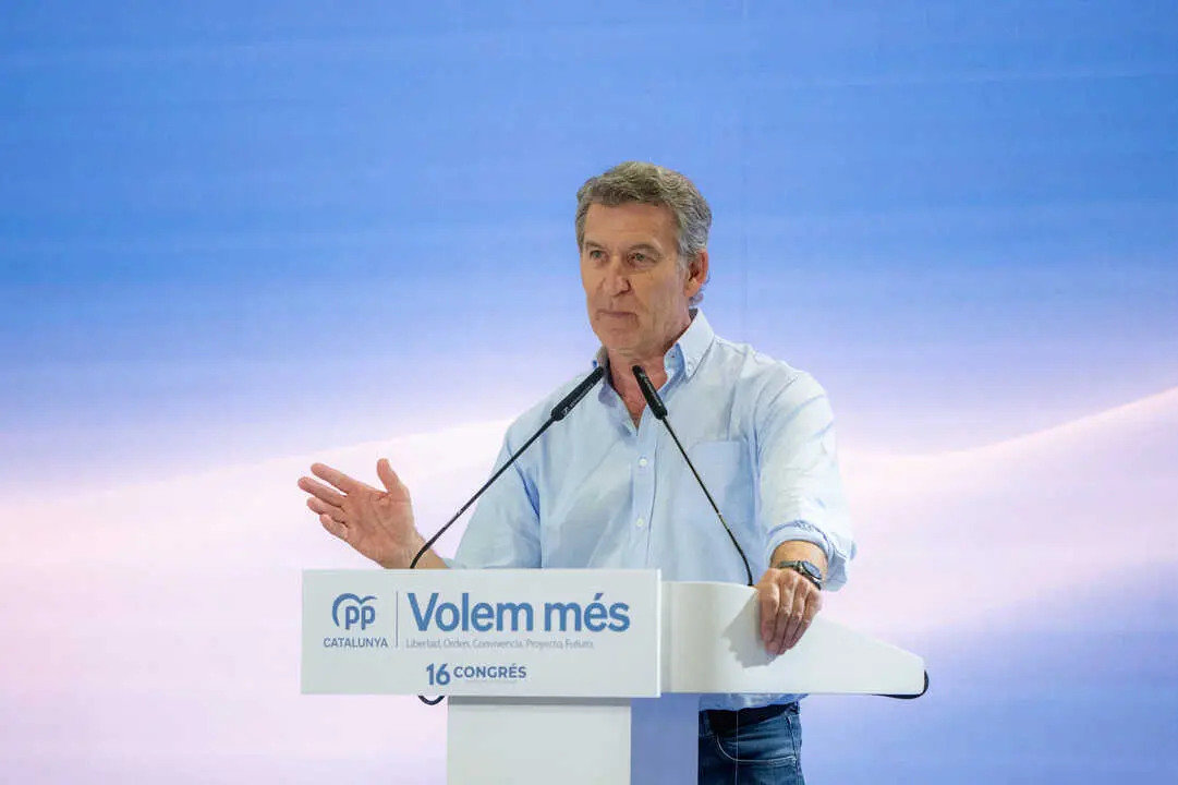 El presidente del PP, Alberto N&uacute;&ntilde;ez-Feij&oacute;o. / Lorena Sop&ecirc;na / Europa Press