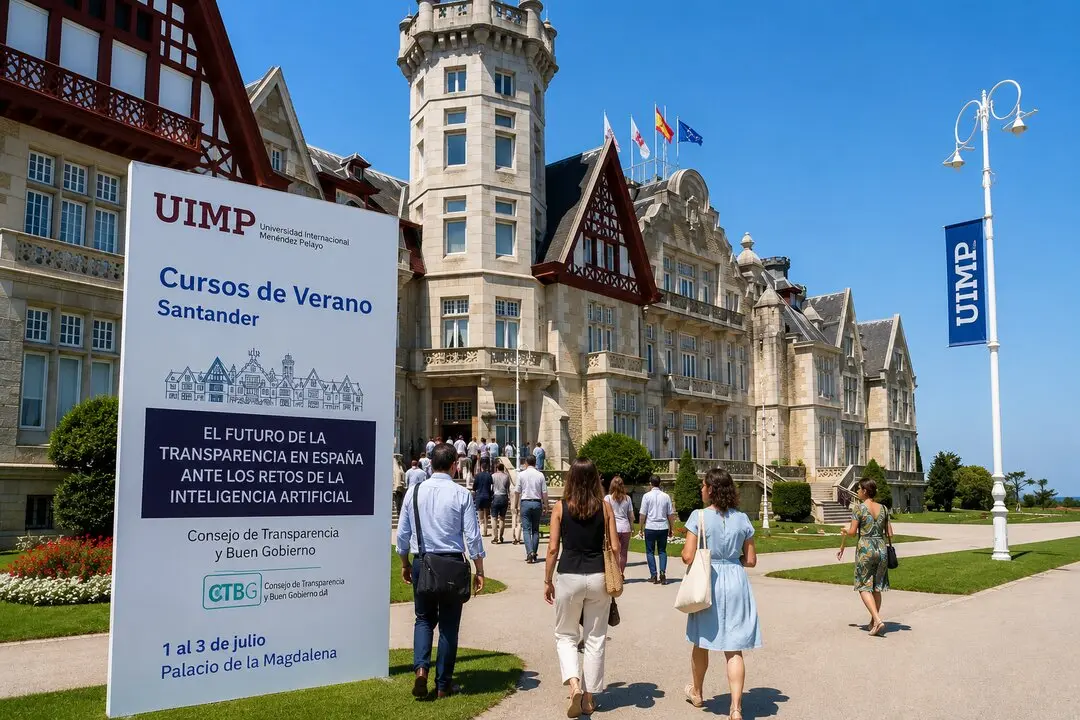 El Palacio de la Magdalena acoger&aacute; del 1 al 3 de julio el encuentro sobre transparencia e inteligencia artificial organizado por el Consejo de Transparencia y Buen Gobierno junto a la UIMP.
